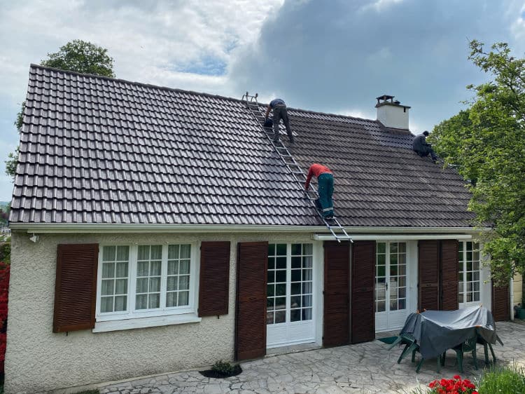 Détail du nettoyage haute pression