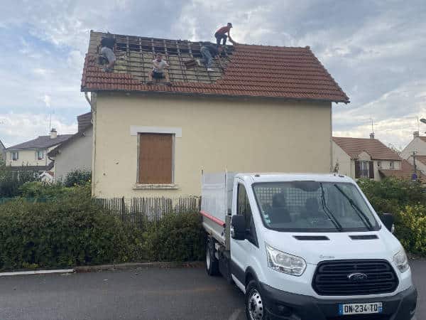 Un héritage familial - Couverture de toiture en cours de rénovation